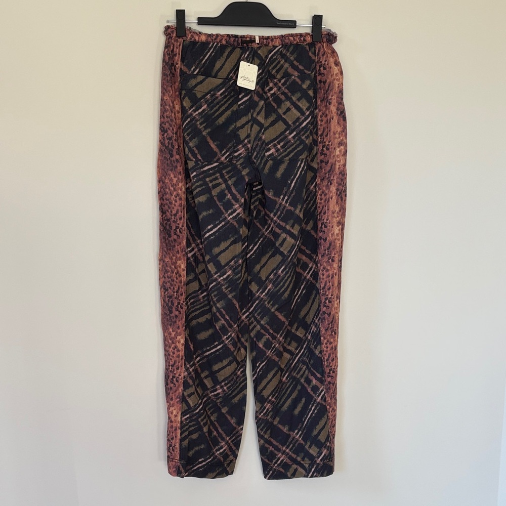 Free People NWT Patterned Pants Oversized XS - Picture 3 of 5